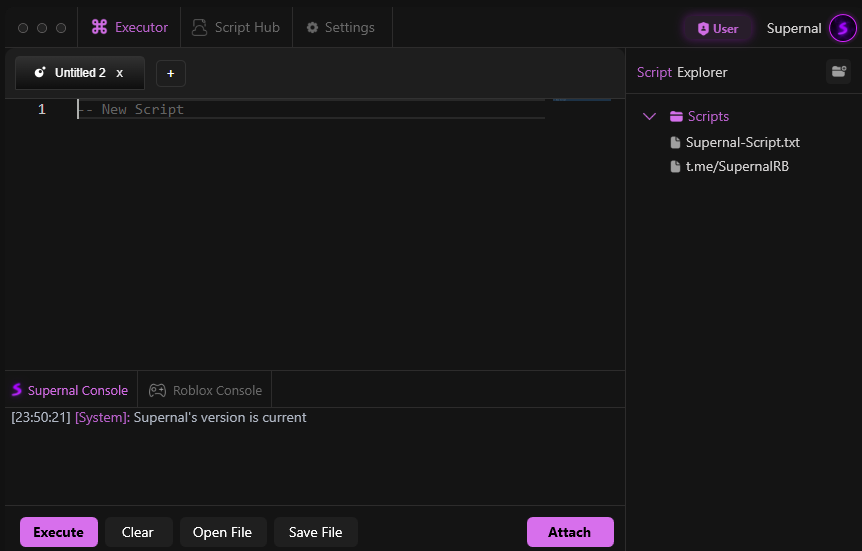 Supernal Interface